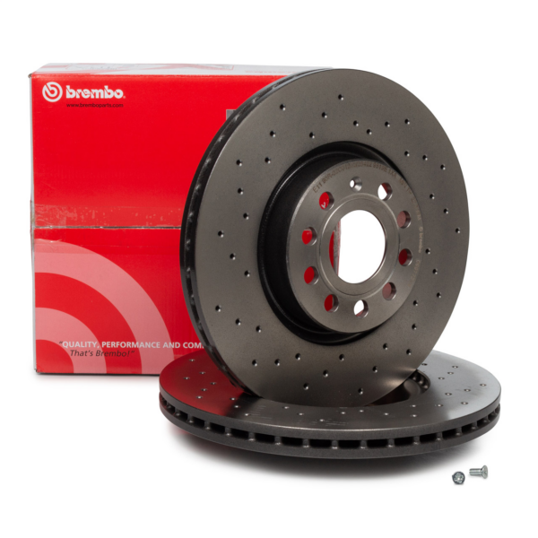 BREMBO 09.9772.1X | Fren Diski Ön Xtra Line Caddy 04-Golf 04-Passat 06-Audi A3 04-Leon 06-| 2 Adet